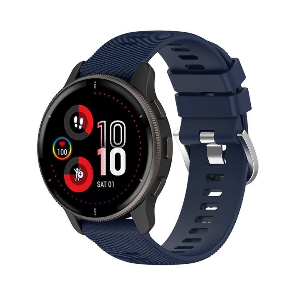 Meget slidstærk Universal Garmin Silikone Rem - Blå#serie_3