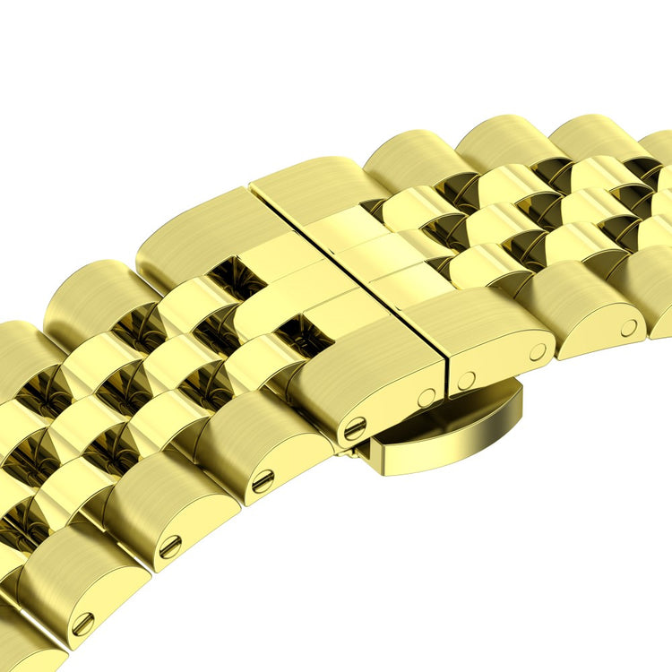 Meget Slidstærk Metal Universal Rem passer til Garmin Smartwatch - Guld#serie_4