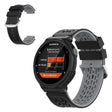 Correa de reloj de silicona de doble capa de 24 mm para el dispositivo Garmin Forerunner / Azul oscuro