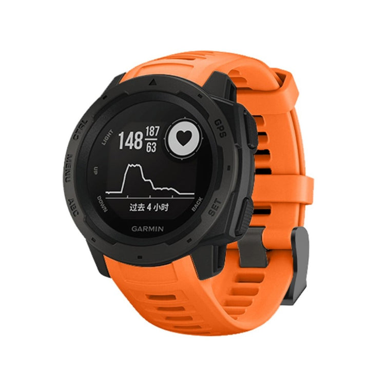 Super sejt Garmin Instinct Silikone Rem - Orange#serie_4