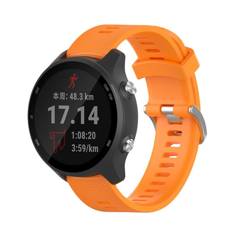 Rigtigt sejt Garmin Forerunner 245 Silikone Rem - Orange#serie_6