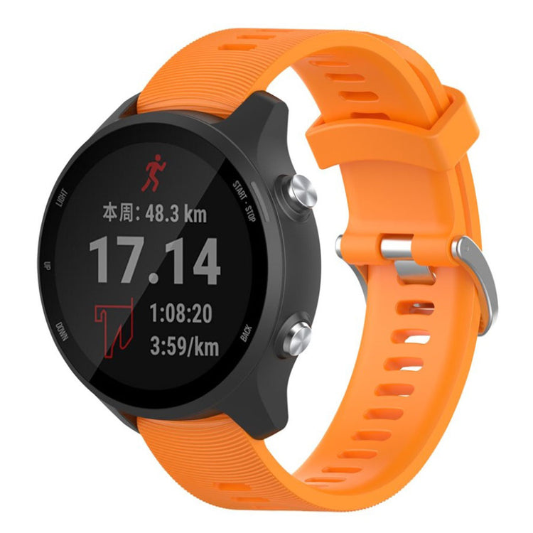 Rigtigt sejt Garmin Forerunner 245 Silikone Rem - Orange#serie_6