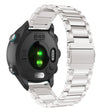 Correa de reloj de acero inoxidable de tres cuentas Garmin Forerunner 245 