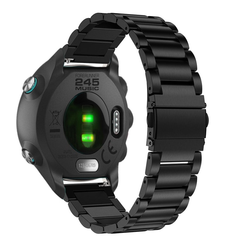 Meget godt Garmin Forerunner 245 Metal Rem - Sort#serie_1