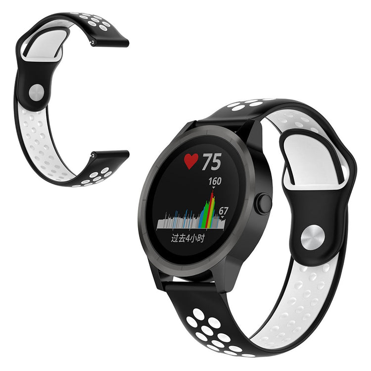 Meget flot Garmin Forerunner 245 Music Silikone Rem - Sort#serie_3