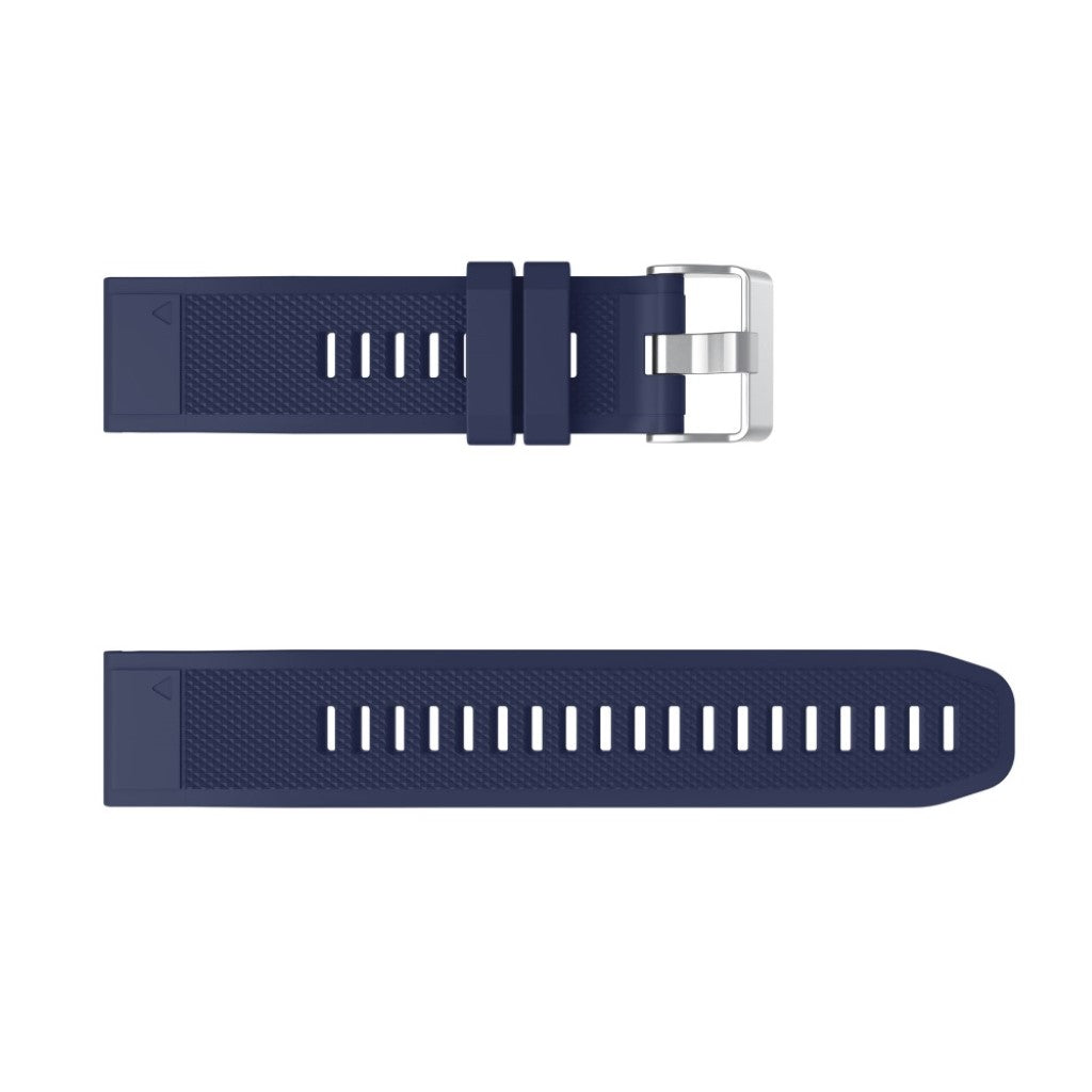 Meget fed Garmin Fenix 6 Silikone Rem - Blå#serie_11