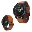 Correa de piel auténtica para reloj Garmin Fenix 6