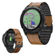 Correa de reloj Garmin Fenix 6 / 5 de cuero auténtico + silicona 