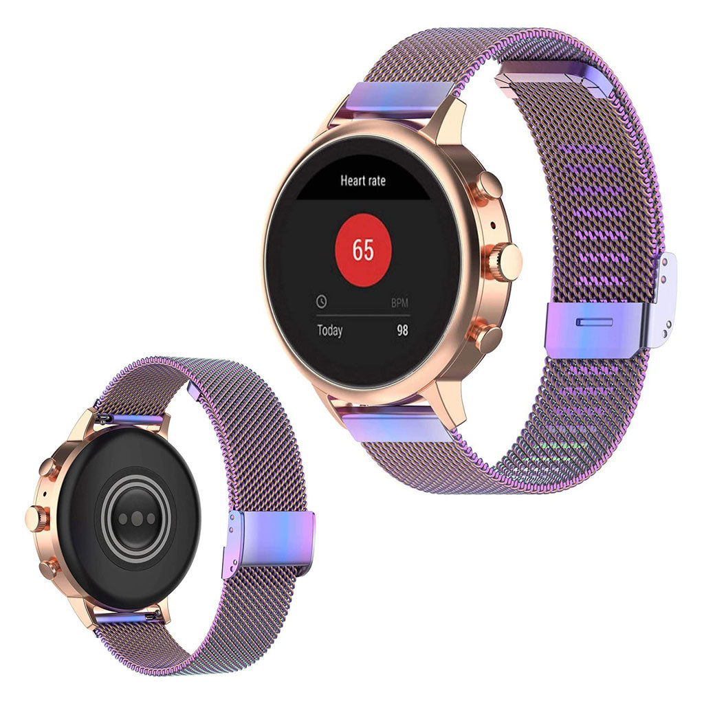 Pænt Garmin Vivoactive 4S Metal Rem - Lilla#serie_5