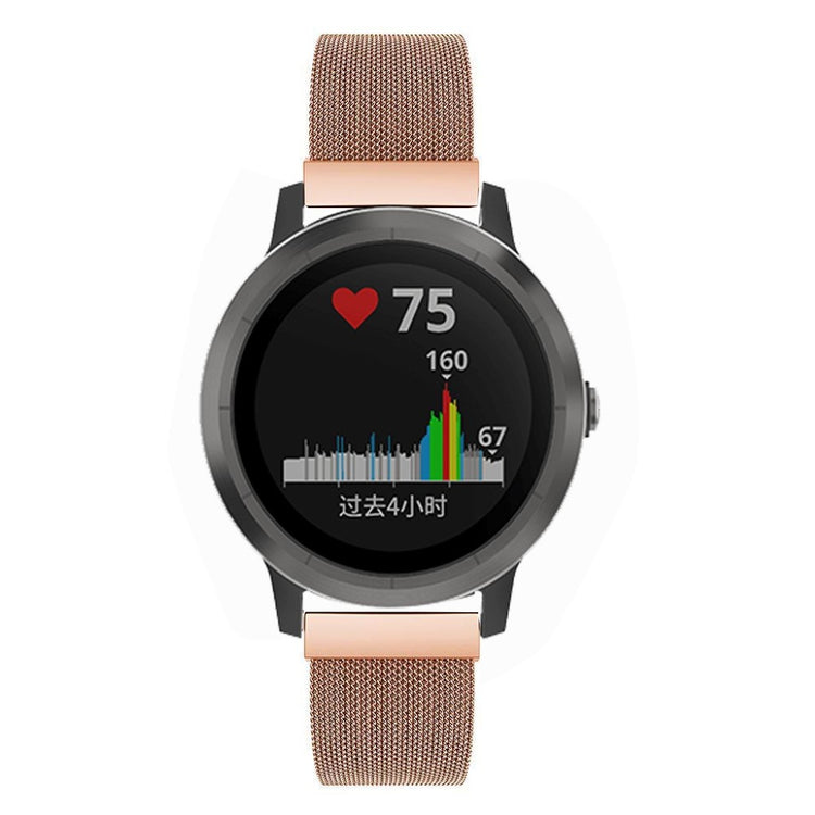 Helt vildt hårdfør Garmin Vivoactive 4S Metal Rem - Pink#serie_4