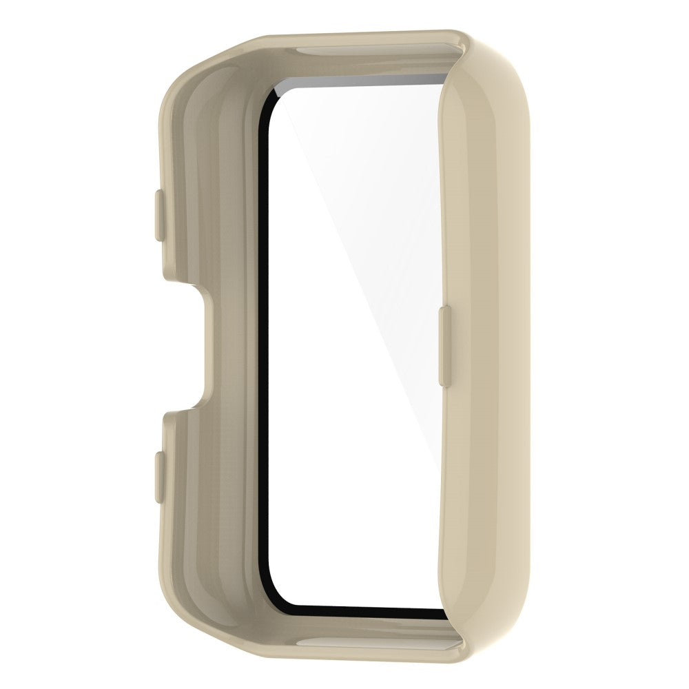 Super Pænt Oppo Watch Free Cover med Skærmbeskytter i Plastik og Hærdet Glas - Hvid#serie_5