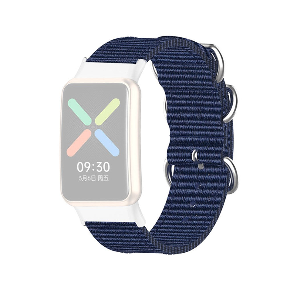 Super godt Oppo Watch Free Nylon Rem - Blå#serie_10