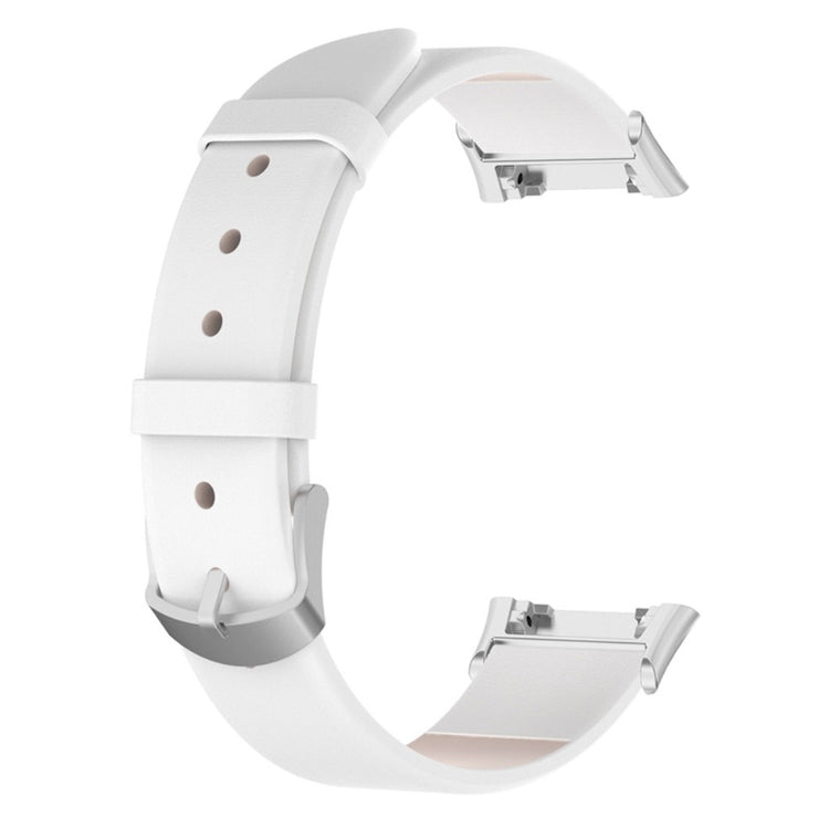 Helt vildt hårdfør Oppo Watch Free Kunstlæder Rem - Hvid#serie_1