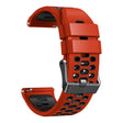 Reloj de silicona de doble color de 24 mm para reloj Suunto y Fossil 