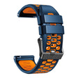Reloj de silicona de doble color de 24 mm para reloj Suunto y Fossil 