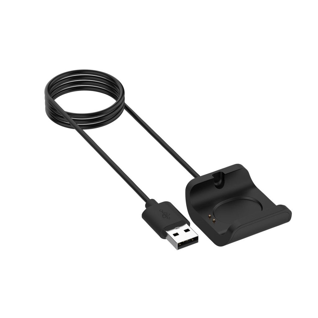 1m Plastik Amazfit 1 USB Ladestation - Sort#serie_6