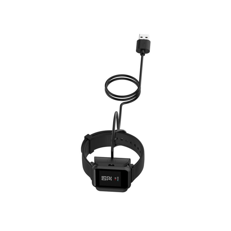 1m Plastik Amazfit 1 USB Ladestation - Sort#serie_6