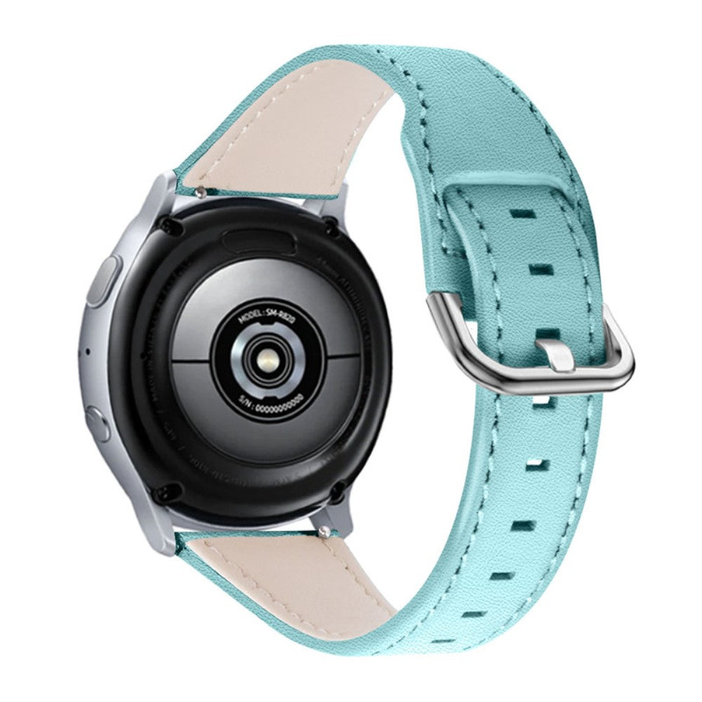 Rigtigt holdbart Amazfit Stratos 2 \ 2s Ægte læder Rem - Blå#serie_3