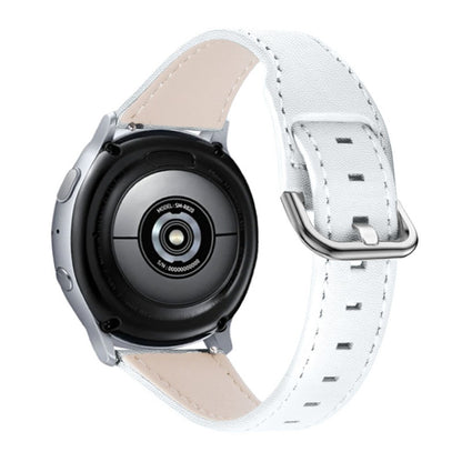 Rigtigt holdbart Amazfit Stratos 2 \ 2s Ægte læder Rem - Hvid#serie_6