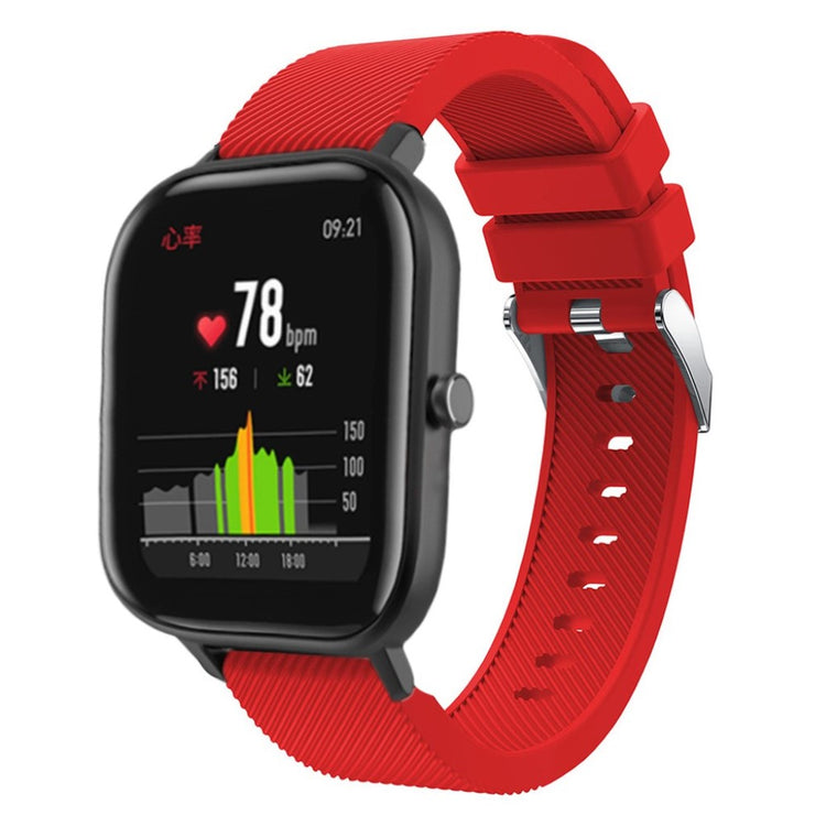 Super cool Amazfit Youth Silikone Rem - Rød#serie_3