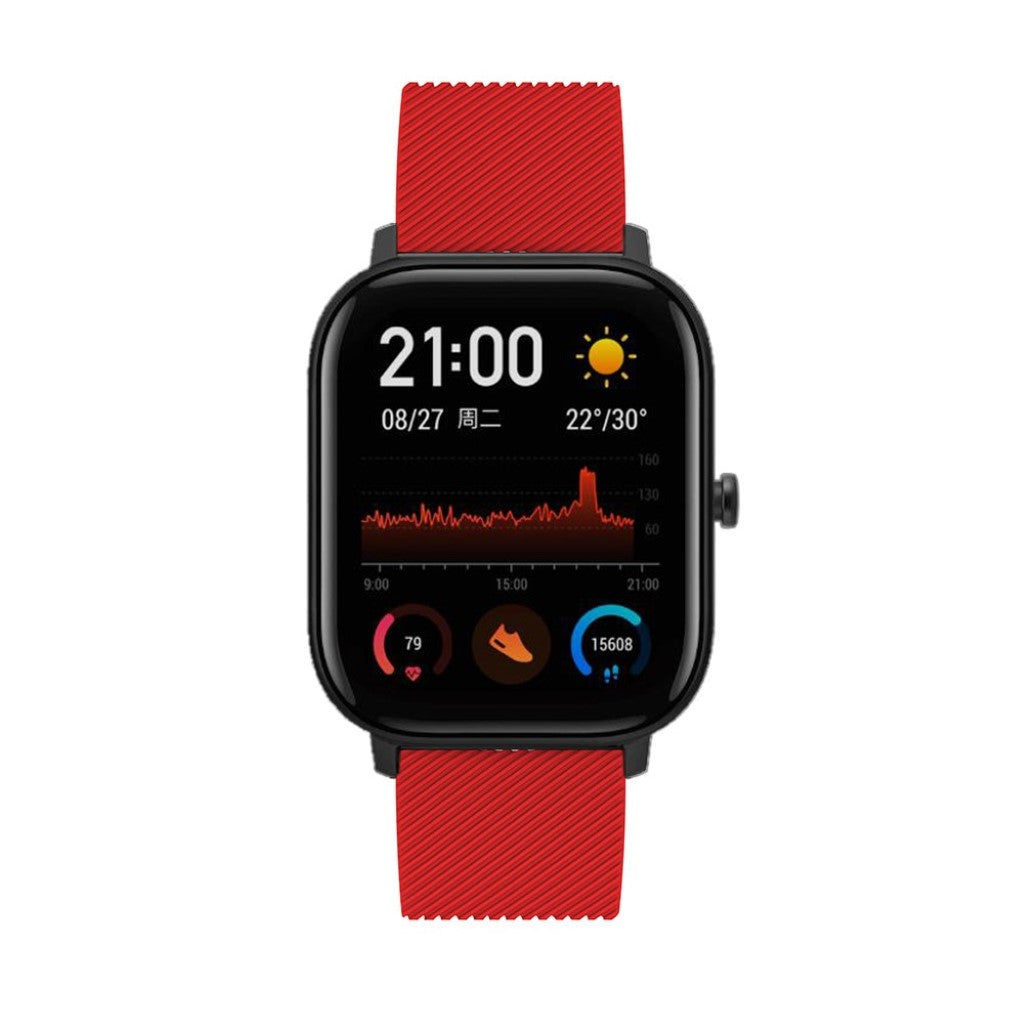 Super cool Amazfit Youth Silikone Rem - Rød#serie_3