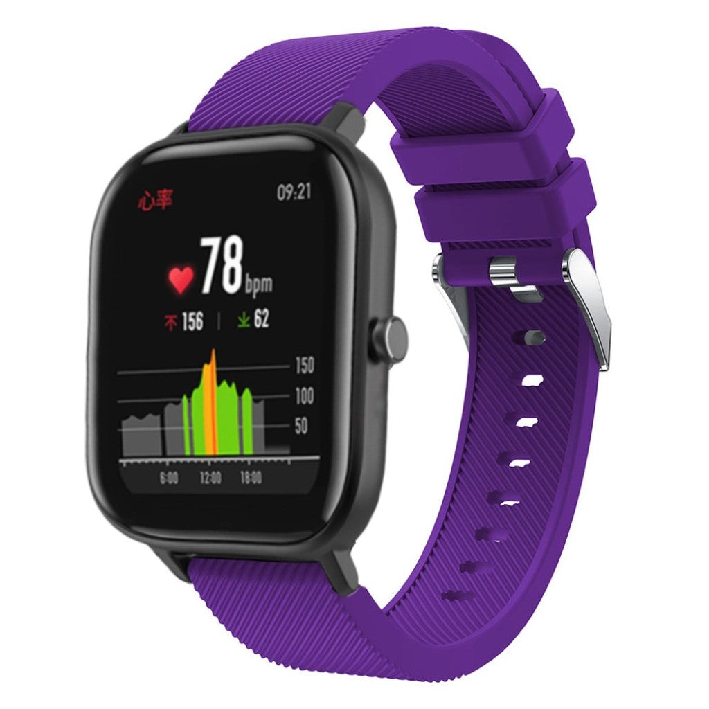 Super cool Amazfit Youth Silikone Rem - Lilla#serie_8