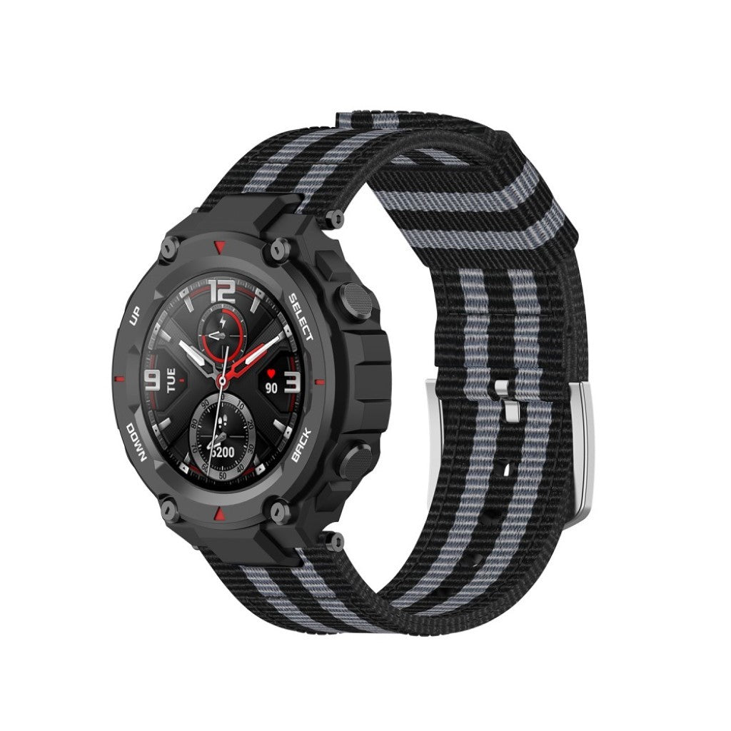 Kønt Amazfit T-Rex Nylon Rem - Sort#serie_3