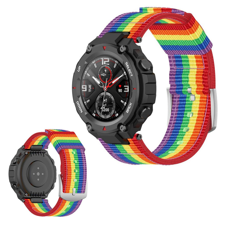 Kønt Amazfit T-Rex Nylon Rem - Flerfarvet#serie_4