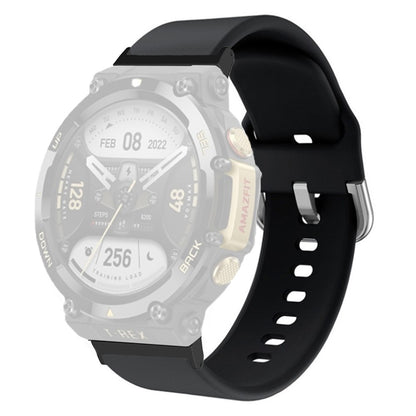 Rigtigt hårdfør Amazfit T-Rex 2 Silikone Urrem - Sort#serie_1
