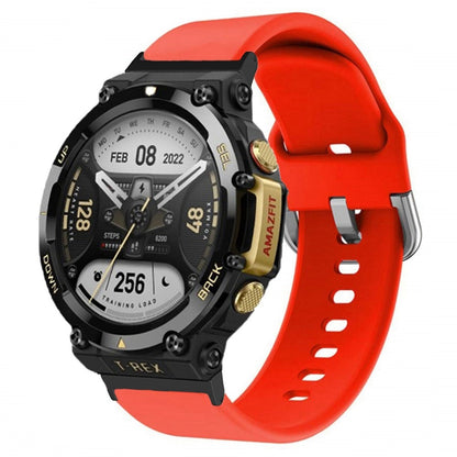 Rigtigt hårdfør Amazfit T-Rex 2 Silikone Urrem - Rød#serie_6
