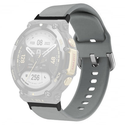 Rigtigt hårdfør Amazfit T-Rex 2 Silikone Urrem - Sølv#serie_8