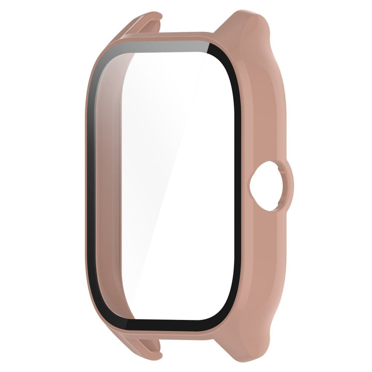 Rigtigt Flot Amazfit GTS 4 Cover med Skærmbeskytter i Plastik og Hærdet Glas - Pink#serie_5