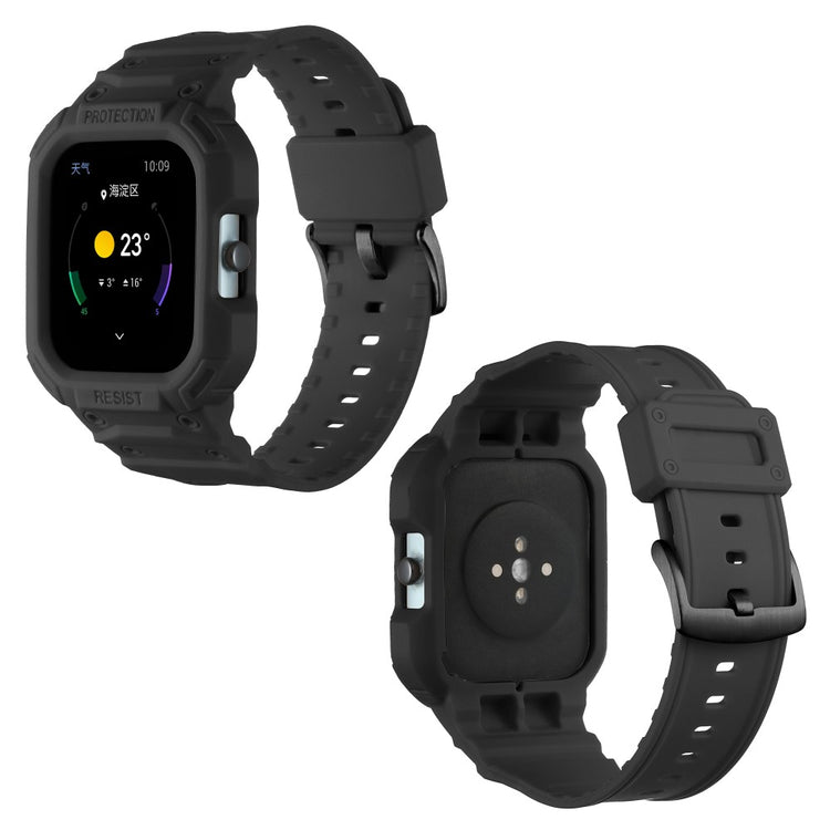 Super pænt Universal Amazfit Silikone Rem - Sort#serie_2