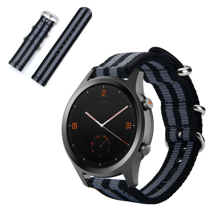 Mega cool Universal Ticwatch Nylon Rem - Sort#serie_3