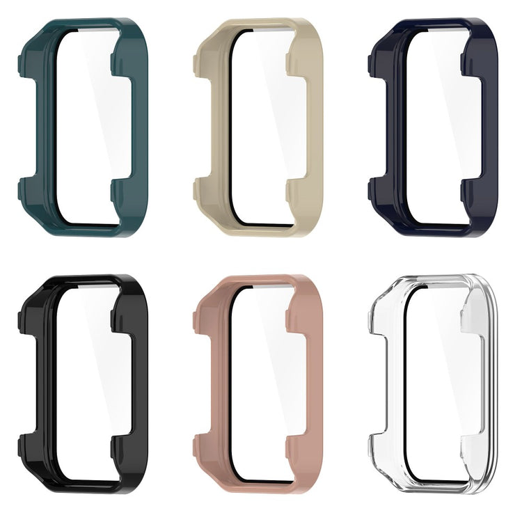 Meget Godt Realme Watch 3 Cover med Skærmbeskytter i Plastik og Hærdet Glas - Blå#serie_2