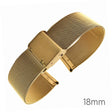 Correa de reloj de acero inoxidable resistente de 18 mm 
